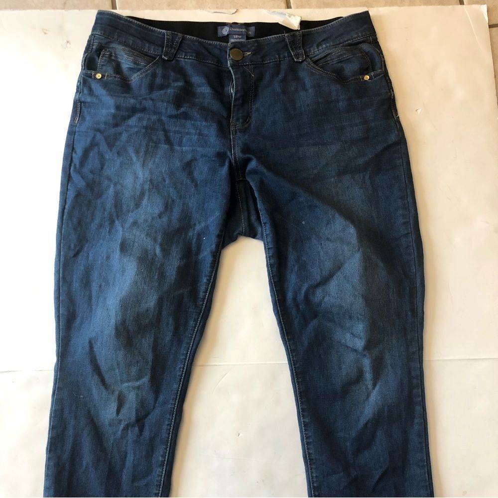 Democracy Ab Technology Jeans Women's Plus Size 18W Skinny Denim Stretch Comfort